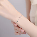 Vergoldete Armband mit grünen Zirkon-Steinen für Frauen