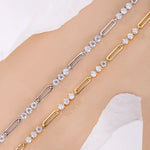 3MM Moissanite Armband für Damen aus 925er Sterling Silber