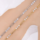 3MM Moissanite Armband für Damen aus 925er Sterling Silber
