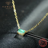925 Sterling Silber Vintage Eleganter synthetischer Paraiba Turmalin