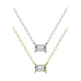 925 Sterling Silver Kettenanhänger mit AAA Zirkonia im eleganten Desig