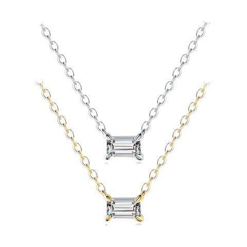 925 Sterling Silver Kettenanhänger mit AAA Zirkonia im eleganten Desig