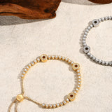 Armband aus S925 Sterling Silber mit Moissaniten in strahlendem Weiß für Dame