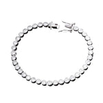 Funkelndes Moissanit S925 Sterling Silber Tennisarmband glitzernden Steinen