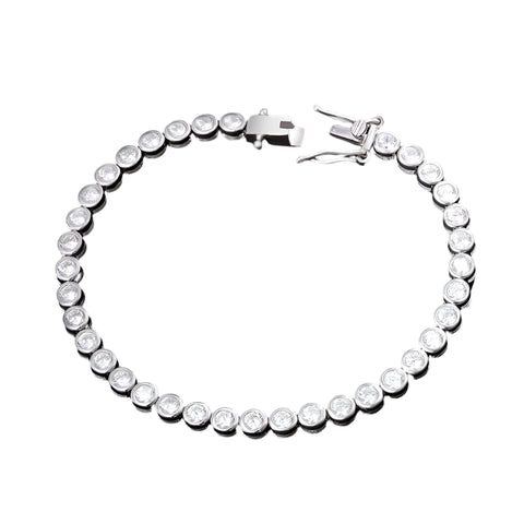 Funkelndes Moissanit S925 Sterling Silber Tennisarmband glitzernden Steinen