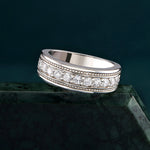 925 Sterling Silber Ring für damenmit Voll-Moissaniten