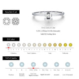 Ring mit D Color Moissanite im