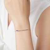 925er Sterling Silber Armband mit bunten Zirkonia