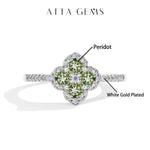 # Blumenring mit blauen Moissanitsteinen aus 925er Sterlingsilber für Damen - Eleganter, handgefertigter Schmuck