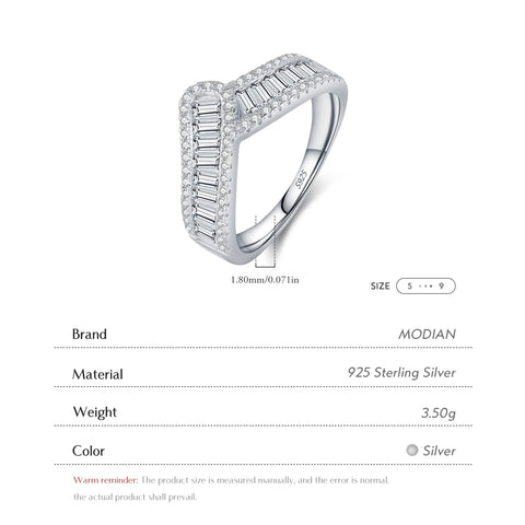 925 Sterling Silber Ring mit Funkelndem Pavé-Zierrat und Zirkonia für Frauen