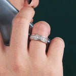 925 Sterling Silber Ring für damenmit Voll-Moissaniten