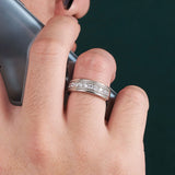 925 Sterling Silber Ring für damenmit Voll-Moissaniten