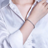 Damenarmband aus 925er Silber mit 18K vergoldeten Akzente