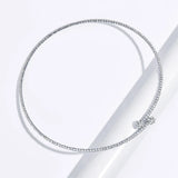 1,60CT Herzförmiges Moissanit offenen Tennis-Negligee 925er Sterlingsilber