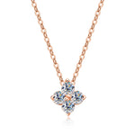 s925 Silber-Halsband mit funkelnden Kristallen
