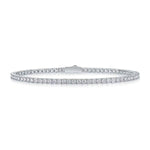Moissanit Tennisarmband für Fraue 925er Sterlingsilber mit funkelnden Steinen