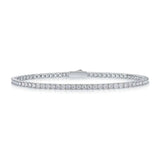 Moissanit Tennisarmband für Fraue 925er Sterlingsilber mit funkelnden Steinen