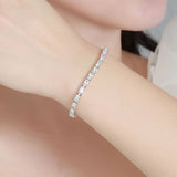 Tennisarmband aus 925er Sterling Silber mit klaren Zirkonia