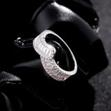 925 Sterling Silber Ring mit Funkelndem Pavé-Zierrat und Zirkonia für Frauen