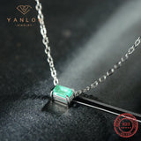 925 Sterling Silber Vintage Eleganter synthetischer Paraiba Turmalin