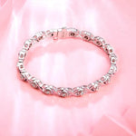 Damenarmband aus 925er Silber mit 18K vergoldeten Akzente