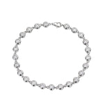 Moissanit Armband in S925 Sterling Silber für Damen