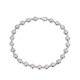 Moissanit Armband in S925 Sterling Silber für Damen