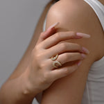 Ring Moissanite Full Hollow Design DVVS1 in 925 Sterling Silbe