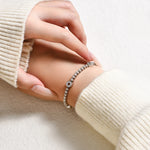 Armband aus S925 Sterling Silber mit Moissaniten in strahlendem Weiß für Dame