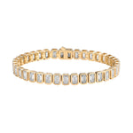 Zirkonia-Armband mit smaragdschliff 5*3mm für Damen 925 Sterling Silber