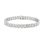 Zirkonia-Armband mit smaragdschliff 5*3mm für Damen 925 Sterling Silber