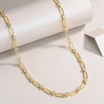 Tennis-Halskette aus 18k Gelbgold mit VVS1 Moissaniten
