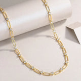 Tennis-Halskette aus 18k Gelbgold mit VVS1 Moissaniten