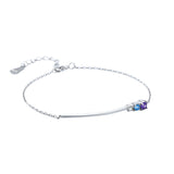 925er Sterling Silber Armband mit bunten Zirkonia