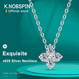 s925 Silber-Halsband mit funkelnden Kristallen