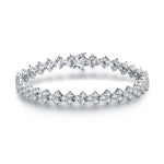 925er Sterlingsilber Armband mit brillanten Moissanit-Diamanten