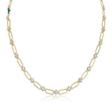 Tennis-Halskette aus 18k Gelbgold mit VVS1 Moissaniten