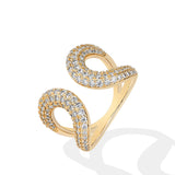 Ring Moissanite Full Hollow Design DVVS1 in 925 Sterling Silbe