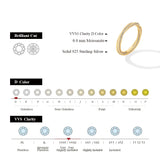 # Eleganter S925 Silber Ring mit Zirkonia, Doppelschicht-Design, strahlend und modern