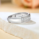 925 Sterling Silber Ring für damenmit Voll-Moissaniten