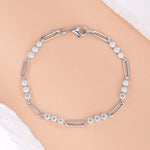 3MM Moissanite Armband für Damen aus 925er Sterling Silber
