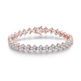 925er Sterlingsilber Armband mit brillanten Moissanit-Diamanten