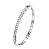 Moissanit Armreif aus 925 Sterling Silber 100% echte Steine für stilvolle Frauen