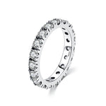 blauer Zirkonia Ring aus 925er Sterling SilberDamenring