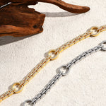 Moissanit-Diamantarmreifen mit ovalem Anhänger aus 925er Sterling Silbe