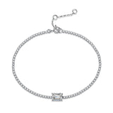 1CT Moissanit Armband aus 925er Sterlingsilber mit GRA-Zertifikat