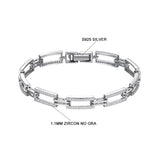 Armband aus 925er Sterling Silber mit Zirkon-Einlage
