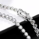 Funkelndes Moissanit S925 Sterling Silber Tennisarmband glitzernden Steinen