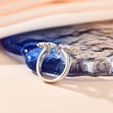 Moissanit Ring für Frauen mit Schmetterlingsdesign in 925 Sterling Silber