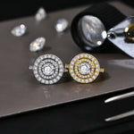 VVS1 Luxury Moissanite Ring im runden Schnitt 1.0CT aus S925 Sterlingsilber
